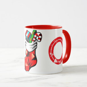 Christmas Initial Mug