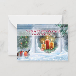 Christmas Inspirational Quote "Smiles" Card