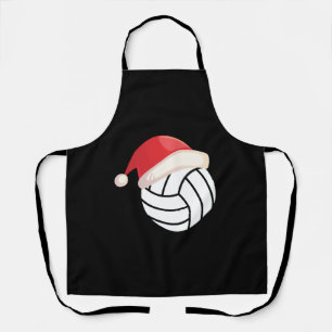 Christmas Inspired Design for Volleyball Lovers Apron