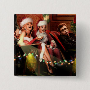 Christmas Interlude 15 Cm Square Badge