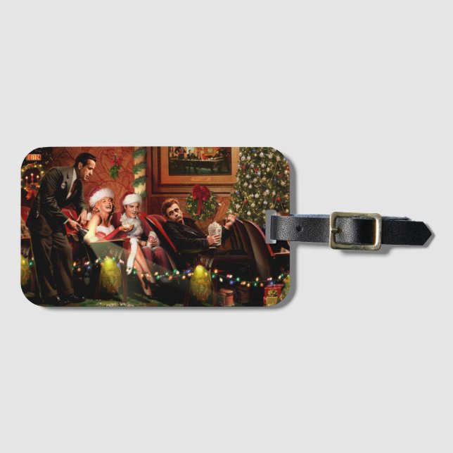 Christmas Interlude Luggage Tag (Front Horizontal)