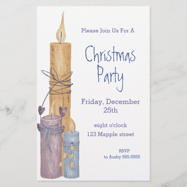 Christmas Invitation Design Flyer (Front)