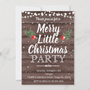 Christmas Invitation Merry little Christmas party