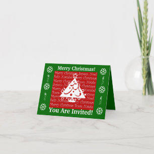 Christmas Invitation Notecard