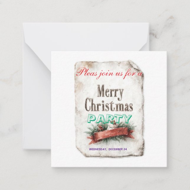 christmas invitations cards (Front)