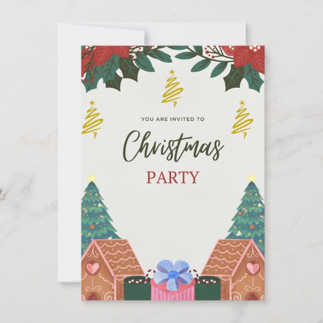 christmas invitations cards (Front)