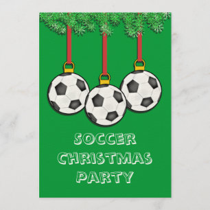 Christmas Invitations for Soccer Teams