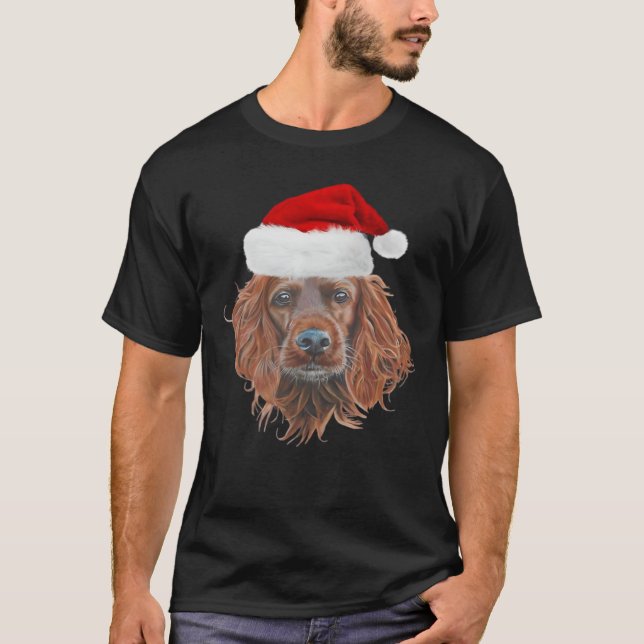 Christmas Irish Setter Classic T-Shirt (Front)