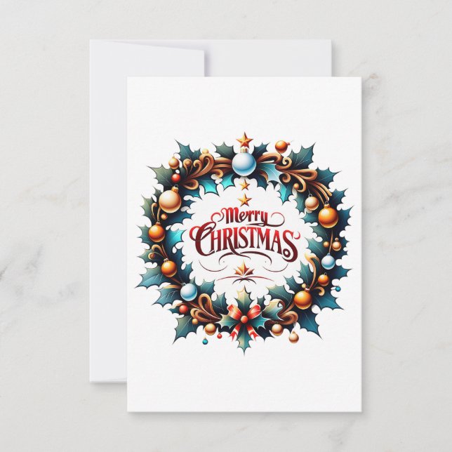 Christmas is a time for miracles and wonder invitation (Front)