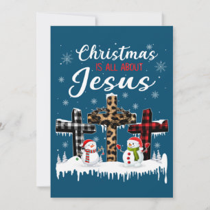Christmas Is All About Jesus Christians Pajama Cos Invitation