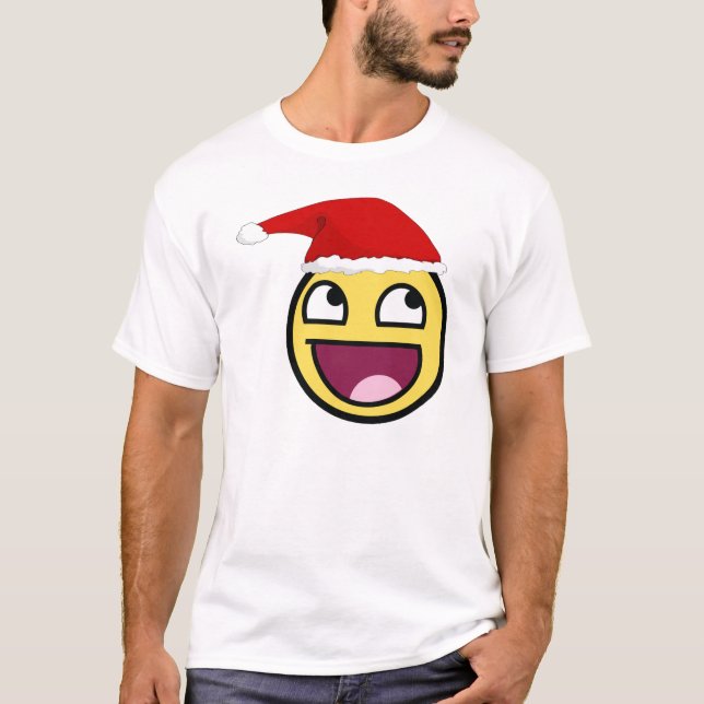 Christmas is Awesome Epic Face T-Shirt (Front)