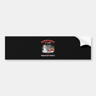 Christmas Is Better With Dog Husky Owner Gift Bumper Sticker