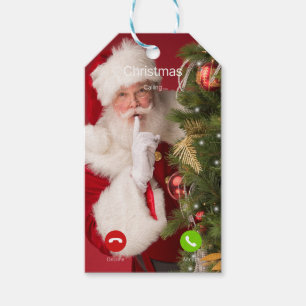 Christmas Is Calling Incoming Phone Call Screen Gift Tags