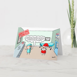 Christmas is Canceled - Santa Fails Lateral Flow  Holiday Card
