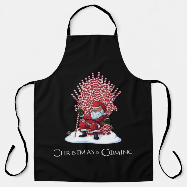Christmas is coming apron (Front)