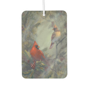 "Christmas Is Coming" Cardinal Car Air Freshener