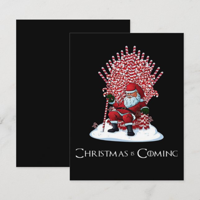Christmas is coming enclosure card (Front/Back)