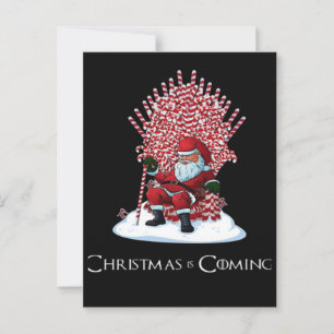 Christmas is coming postcard