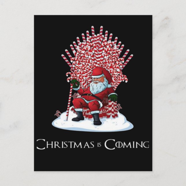 Christmas is coming postcard (Front)