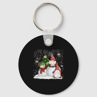 Christmas Is Coming Santa Candy Cane Throne Key Ring