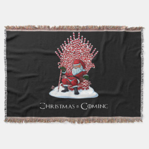 Christmas is coming throw blanket