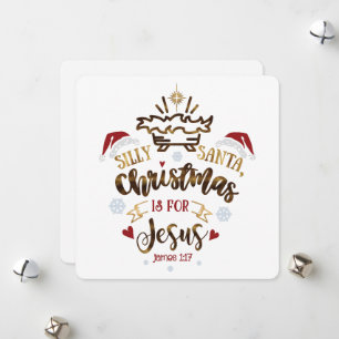 CHRISTMAS IS FOR JESUS Christian Kid's  Holiday Card