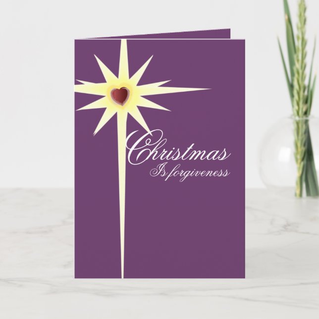 Christmas is Forgiveness-customise - Customised Holiday Card (Front)