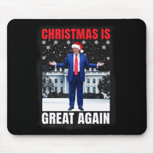 Christmas Is Great Again Funny Donald Trump Christ Mouse Pad