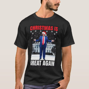 Christmas Is Great Again Funny Donald Trump Christ T-Shirt