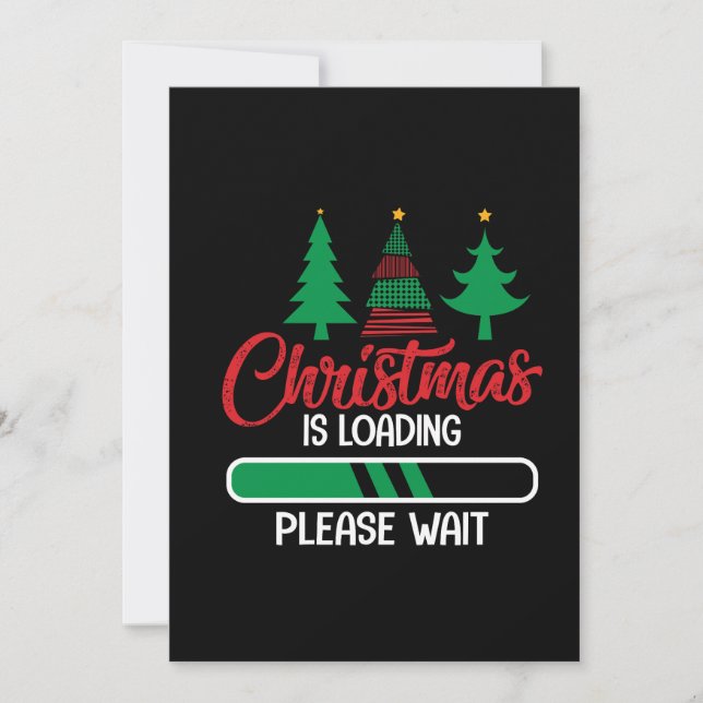 christmas is loading please wait save the date (Front)