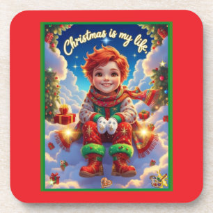 Christmas is my life, coaster