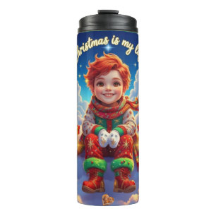 Christmas is my life, thermal tumbler