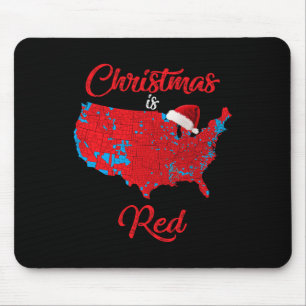 Christmas Is Red 2024 Electoral Map Trump Landslid Mouse Pad