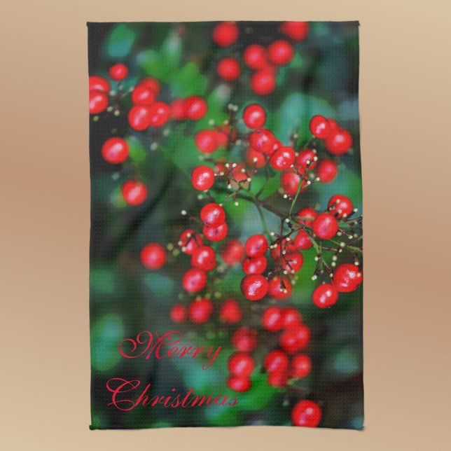 Christmas Is the Berries! Tea Towel (Creator Uploaded)