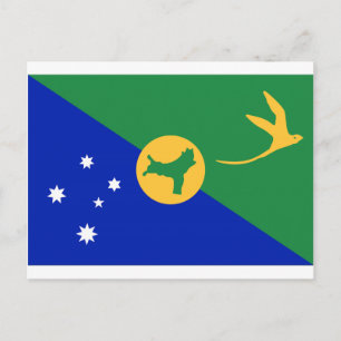 Christmas Island (Australia) Flag Postcard