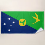 Christmas Island Flag Beach Towel<br><div class="desc">Patriotic flag of Christmas Island.</div>