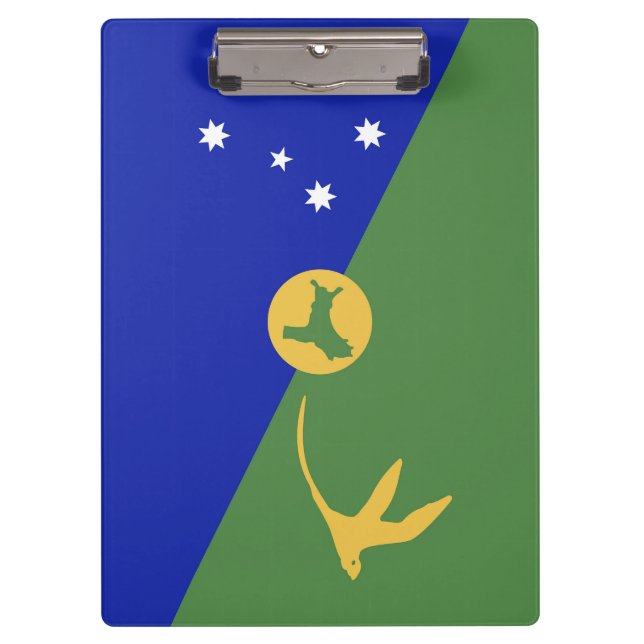Christmas Island flag Clipboard (Front)