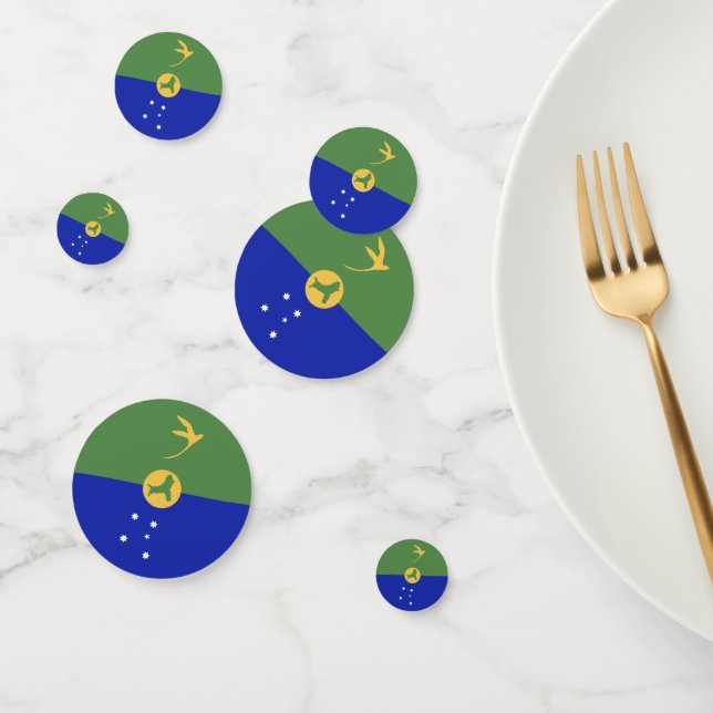 Christmas Island flag Confetti (Group)
