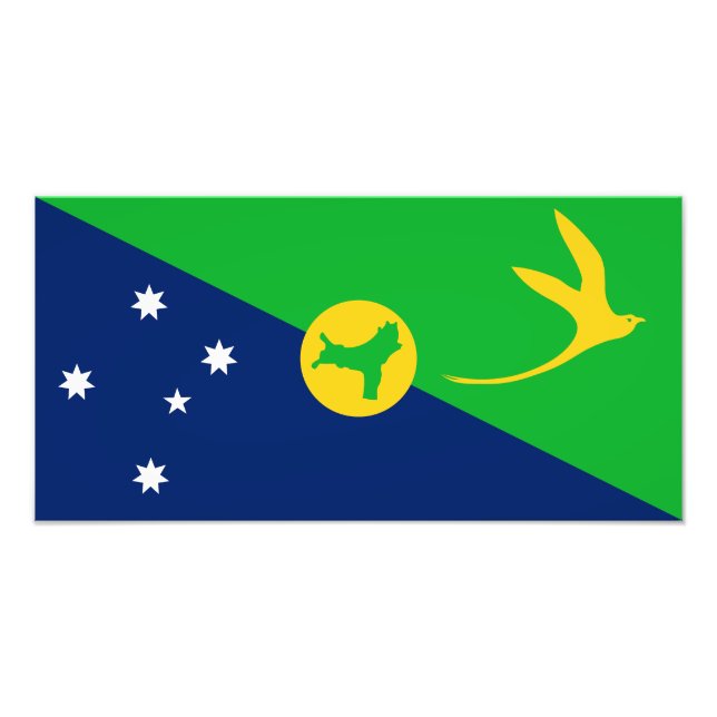 Christmas Island Flag Photo Print (Front)