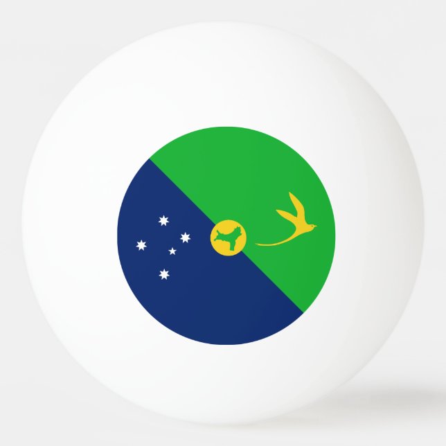 Christmas Island Flag Ping Pong Ball (Front)