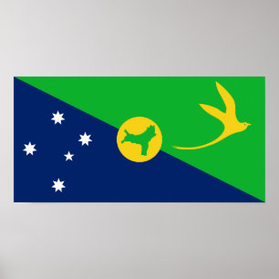 Christmas Island Flag Poster