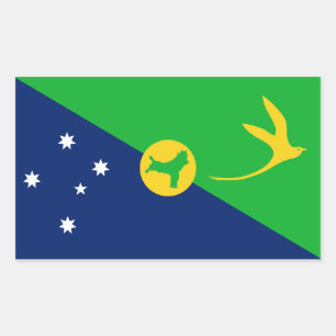 Christmas Island Flag Rectangular Sticker