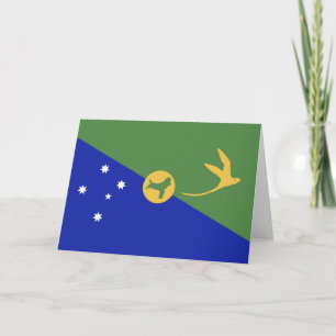 Christmas Island flag Thank You Card