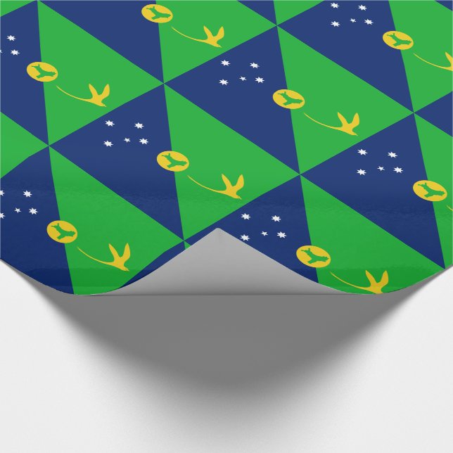 Christmas Island Flag Wrapping Paper (Corner)