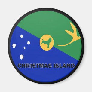 Christmas Island Roundel quality Flag Magnet