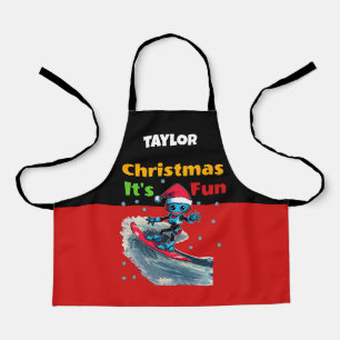 Christmas: It’s Fun, Newest Gift T-Shirts Apron