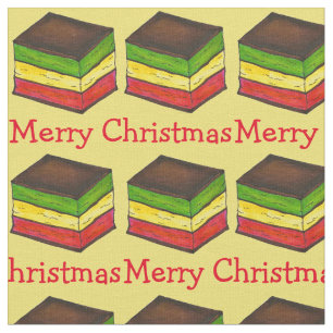 Christmas Italian Rainbow (7 Layer) Cookie Fabric