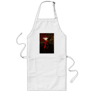 Christmas - It's going to be a cold night Long Apron