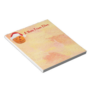 Christmas Jack-O-Lantern Notepad