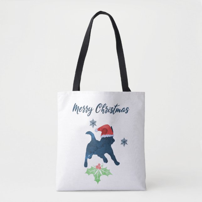 Christmas Jack Russell Terrier Tote Bag (Front)